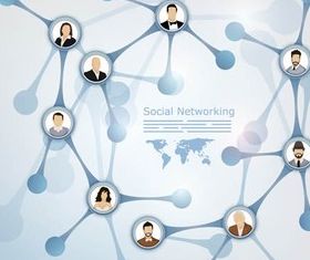 Social Network Backgrounds art vector