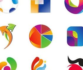 Abstract Style Logotypes 7 vector