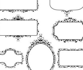 Stylish Vintage Frames 13 vectors graphics