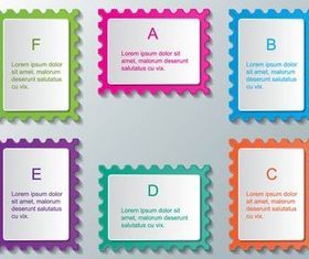 Infographic Paper Elements vector