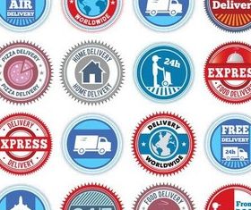 Shipping Color Symbols vector