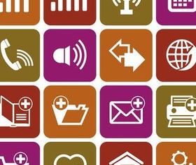 Different Flat Icons 10 vectors graphics