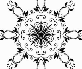 Floral Decoration Design vector