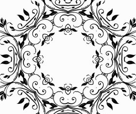 Abstract Floral Decorative Vector material 01