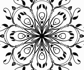 Abstract Floral Decorative Vector material 02