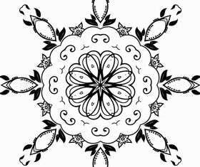 Floral Ornament Design Elements vector