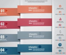 Infographics Backgrounds 8 vector