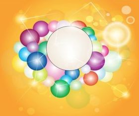 Bubbles Layout Illustration vector