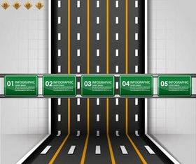 Backgrounds with Roads vector