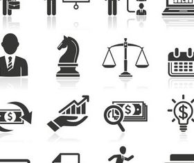 Business People Icons 4 vector