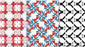 Seamless Pattern Illustrator set vector