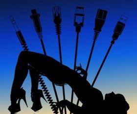 Digital Girl vector graphics