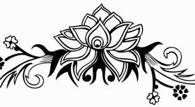 Hand Drawn Flower Design vector