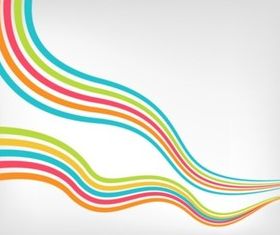 Striped Waves background vector