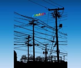 Rainbow Birds vectors graphic