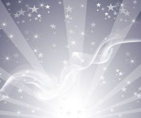 Silver Star Background set vector