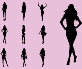 Fashion Models vector graphics