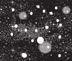 Floral Galaxy set vector