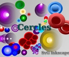 Free Colorful Circles Graphics vector