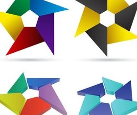 Abstract Style Logotypes 5 vector