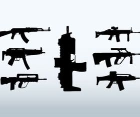 Big Guns vector set