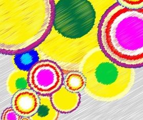 Circle Scribble Background vector