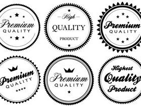 Premium Quality Labels and Stickers vectors