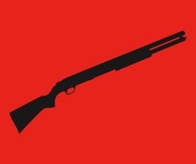 Rifle Silhouette vector