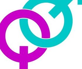 Male and Female Signs Image vector material