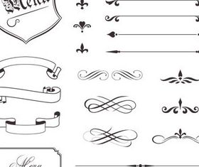 Menu Elements 15 vectors graphics