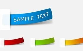 Stickers Free vector