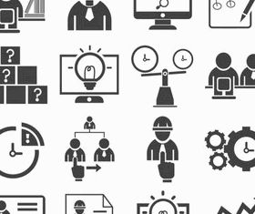 Business Icons 10 vector
