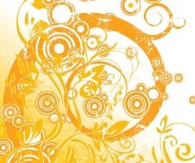 Floral Circle Graphics vectors graphics