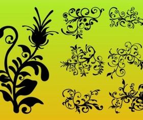 Flower Silhouettes vector