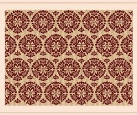 Floral Retro Wallpaper vector material