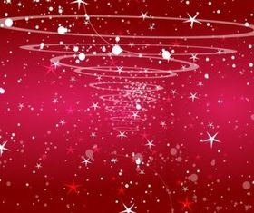 Starry Red Background vector