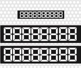 Number Screen vector