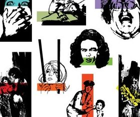 B Movies Set-1 set vector