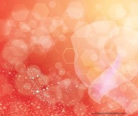 Orange Background Hexagon Design vector graphics