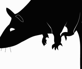 Rat Silhouette Free vector graphic