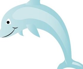 Free Dolphin Cartoon Art vector
