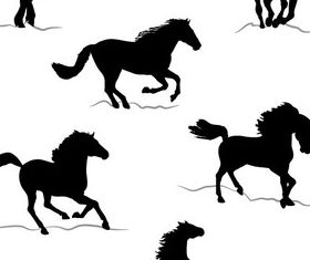 Free Horse Silhouettes Images vector