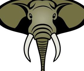 Free Elephant Head Image vector design