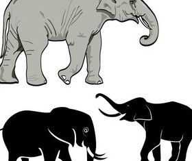 Free Elephant Art design vector