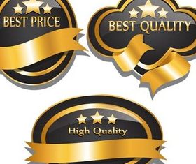Quality Luxury Labels Art vector