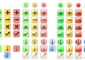 Basic Icons Free Set vectors graphic