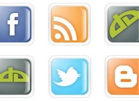 Transparent Social MediIcons vectors