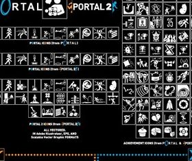 Vectored Portal Icons vector