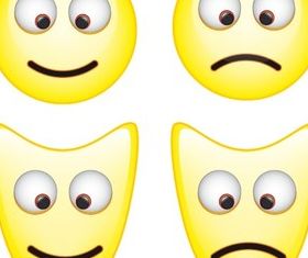 Smiley Mask Icons Free vector graphics