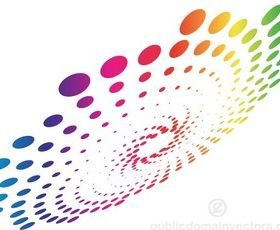 Abstract Geometric Halftone Element Shape Free vectors